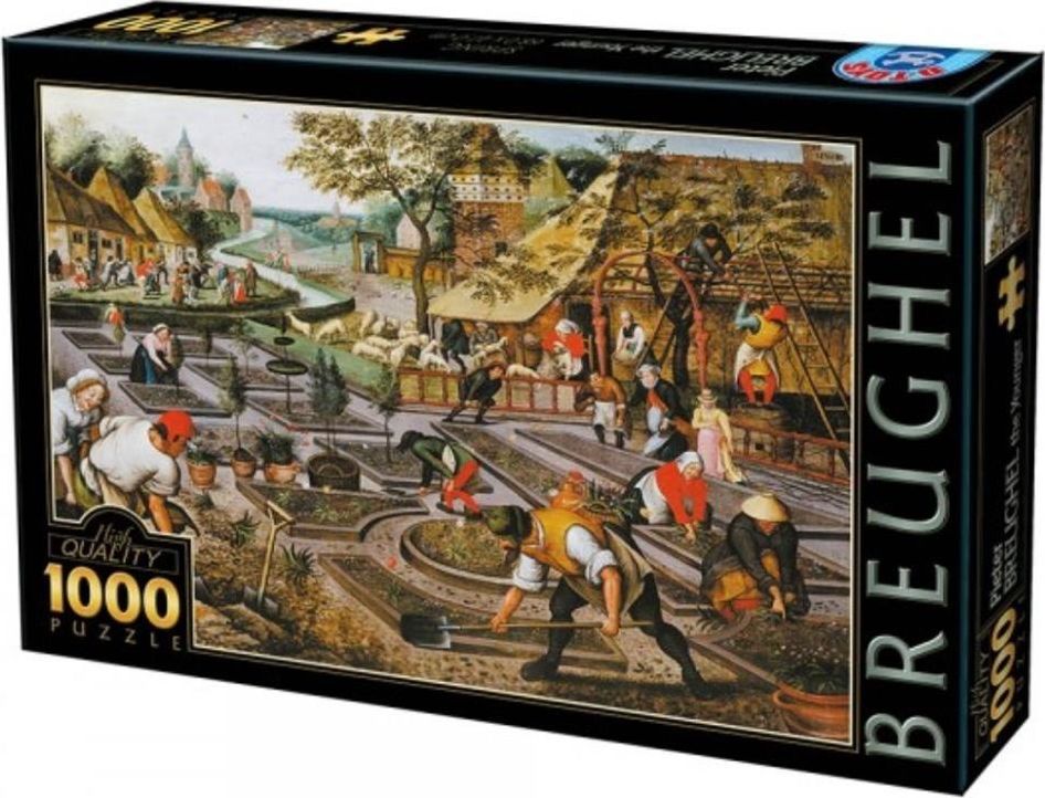 D-Toys Puzzle 1000 Brueghel, Cztery pory roku - Wiosna