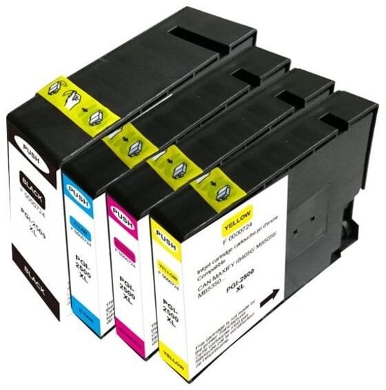 Tusz UPrint kompatybilny ink / tusz z PGI 2500XL, C-2500XL BK/C/M/Y PACK, black/cyan/magenta/yellow, 75+3x21ml