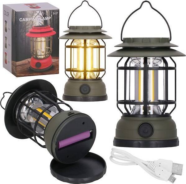 Springos Lampa turystyczna, kempingowa LED solarna, z funkcją powerbank UNIWERSALNY