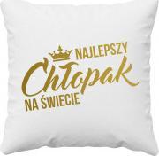 Koszulkowy Najlepszy chłopak na świecie - poduszka z nadrukiem