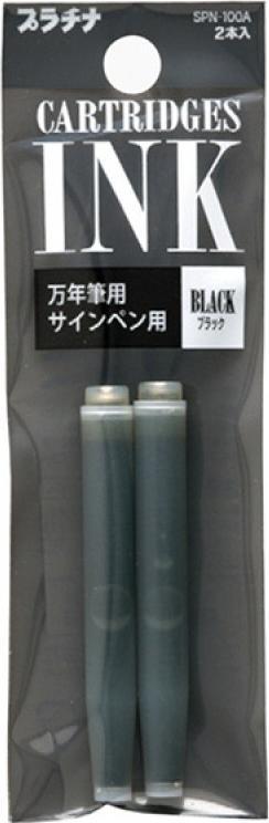 Platinum Naboje atramentowe PLATINUM, 2szt., czarne