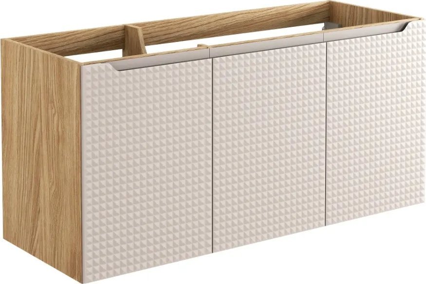 Comad Szafka pod umywalkę LUXOR BEIGE 82-120-3D 120cm dąb olejowany/beżowa COMAD