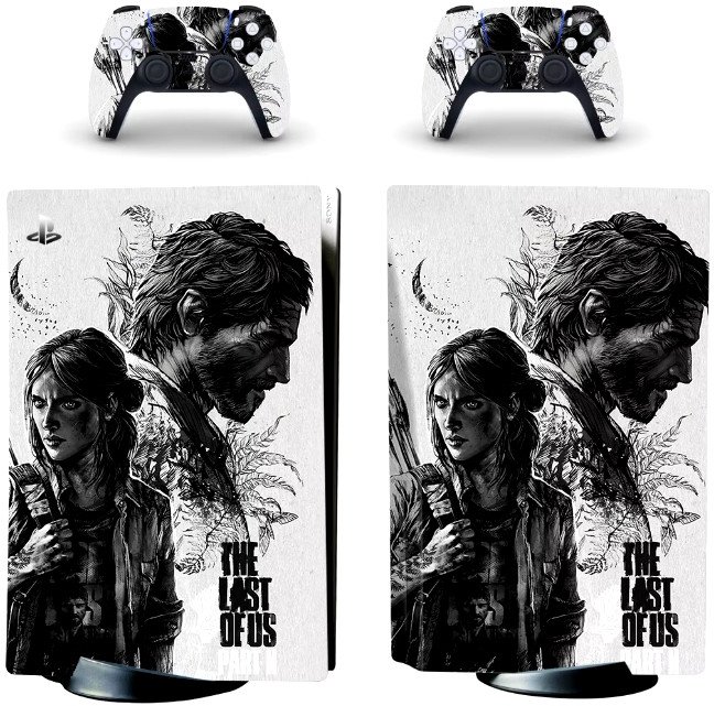 Naklejki Naklejka Skórki na PlayStation 5 oraz Pady Motyw The Last of Us