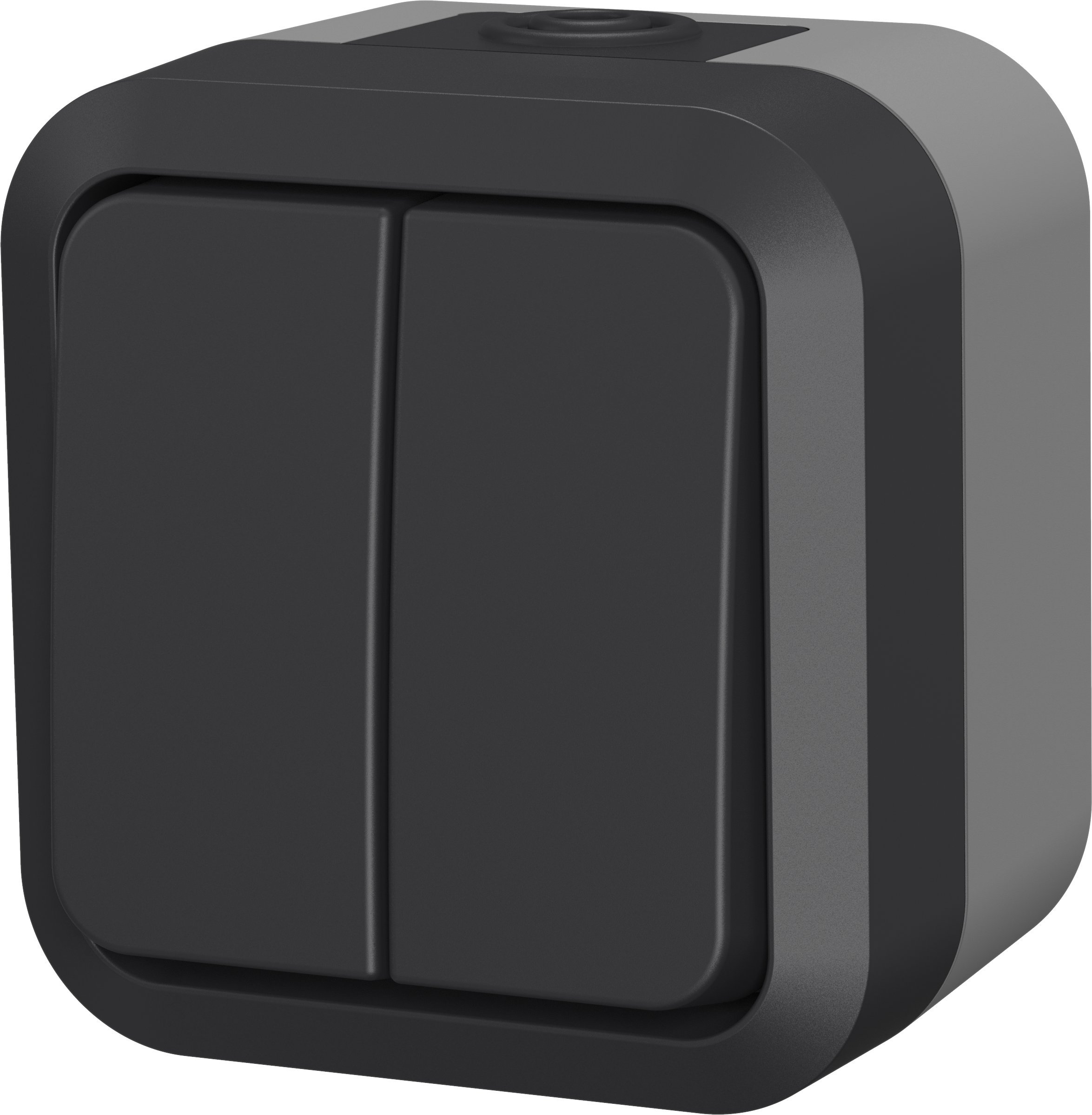 Łącznik świecznikowy podwójny natynkowy Aqua Pro IP55 szaro grafitowy 60323