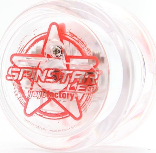 YoYoFactory Yoyo Świecące Spinstar LED Clear Body Czerwone