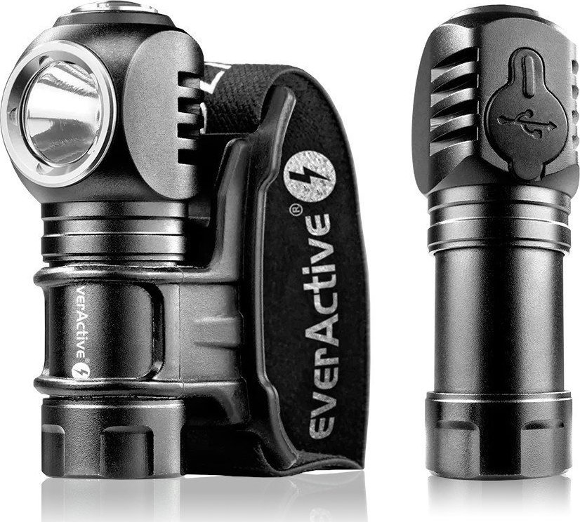 Latarka czołowa EverActive Latarka ręczna/czołowa LED FL-55R Dripple ładowalna 500 lumenów