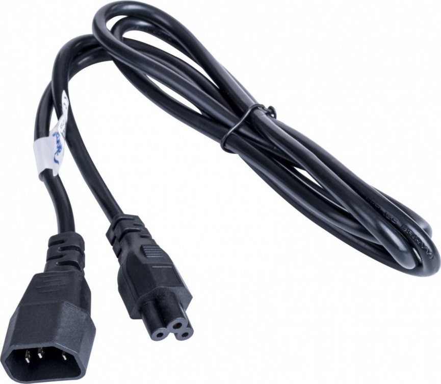 Kabel zasilający Akyga Kabel zasilający Akyga AK-NB-09A IEE C5 - C14 do notebooka (koniczynka) 250V/50Hz 2,5A 1,5m czarny