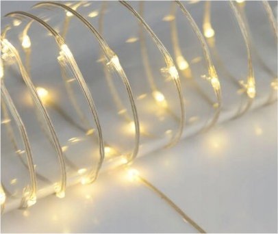 Lampki choinkowe Koopman Lampki choinkowe łańcuch świetlny biały ciepły 40 LED 2m