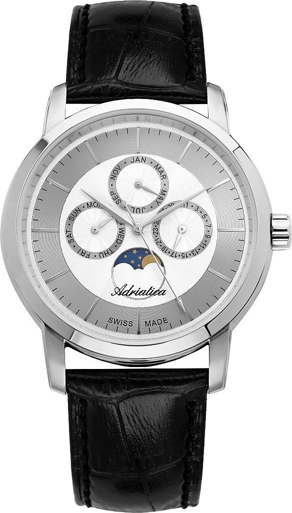 Zegarek Adriatica Zegarek męski Adriatica A8134.5213QF czarny