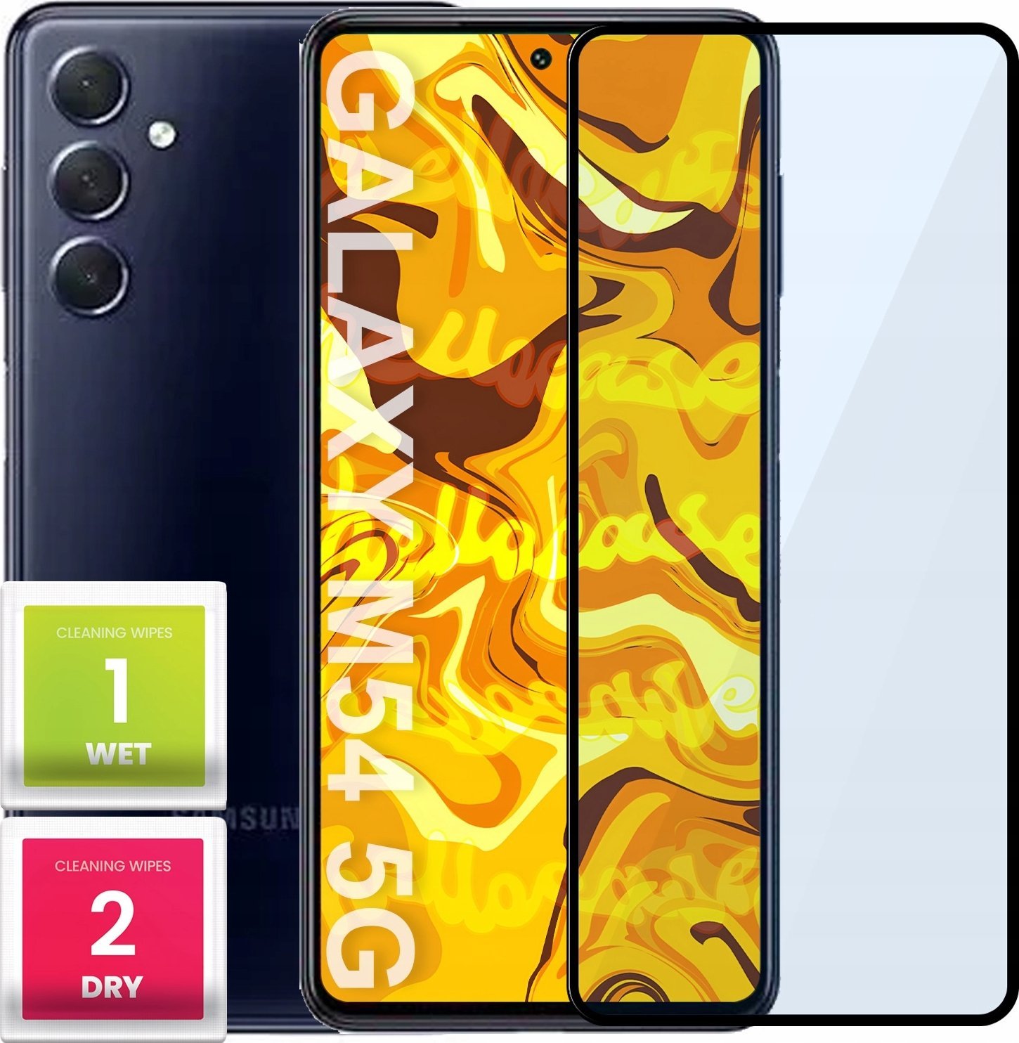 Hello Case SZKŁO HARTOWANE DO SAMSUNG GALAXY M54 5G PEŁNE NA CAŁY EKRAN SZKIEŁKO 5D 9H