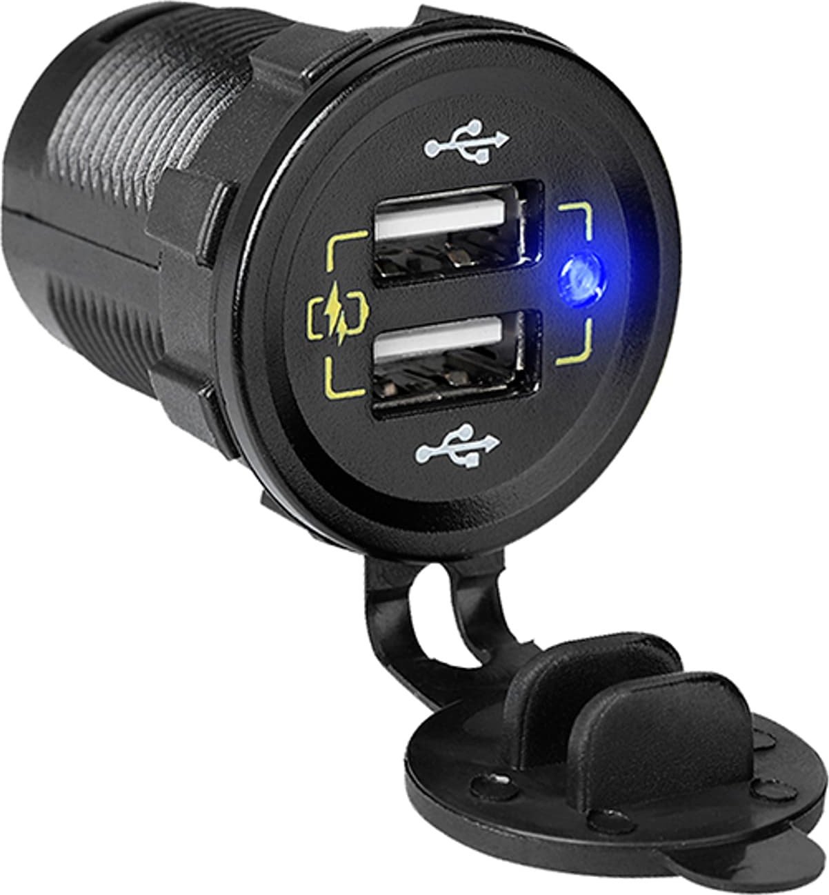 Ładowarka Blow 75-697# Ładowarka samochodowa montażowa 2xusb m18c