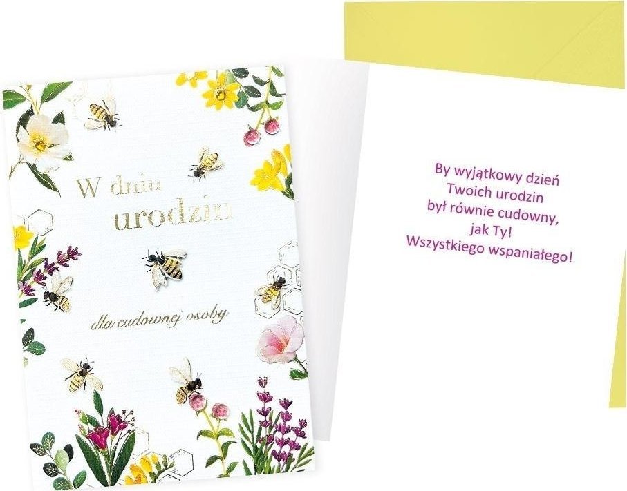 Karnet W dniu urodzin