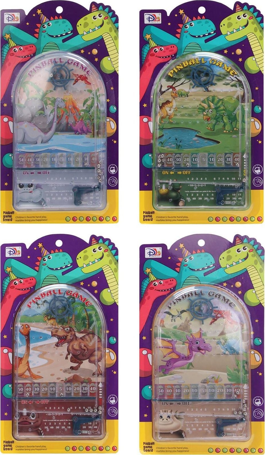 Trifox GRA ZRĘCZNOŚCIOWA FLIPPER BILARDZIK DINOZAUR 1szt