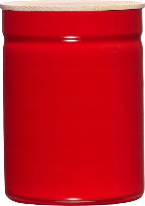 Riess RIESS - Pojemnik kuchenny z drewnianą pokrywą 2,2l Fresh Tomato