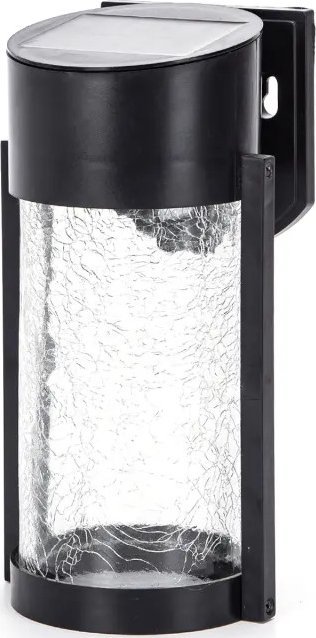 Kinkiet Aigostar Lampa ścienna solarna LED czarna 2700K Lampa ścienna solarna LED czarna 2700K