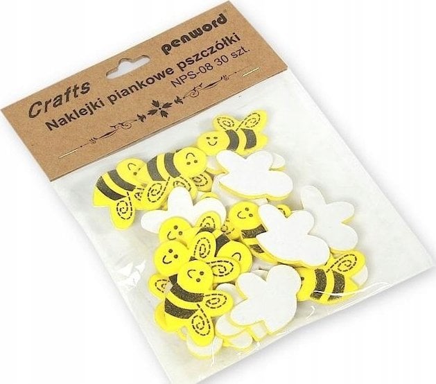 Titanum Dekoracja piankowa pszczółki 35x25mm 30szt
