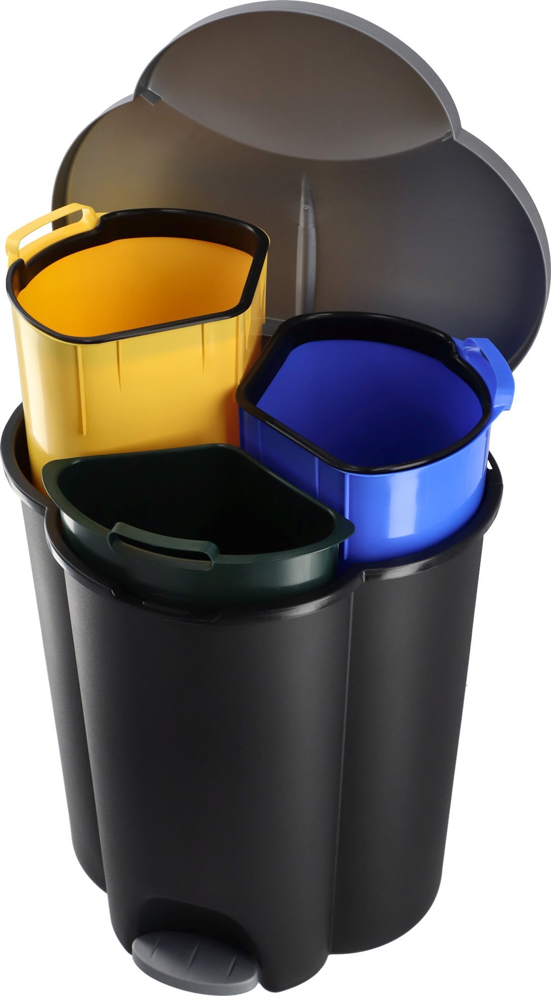 Kosz na śmieci Kadax Curver Kosz Do Segregacji Śmieci 40L 3x Pojemniki