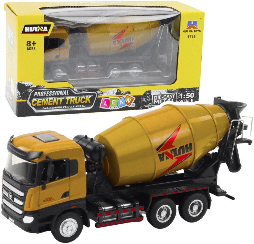 Betoniarka Pojazd Budowlany Metalowa Huina Khaki 1:50