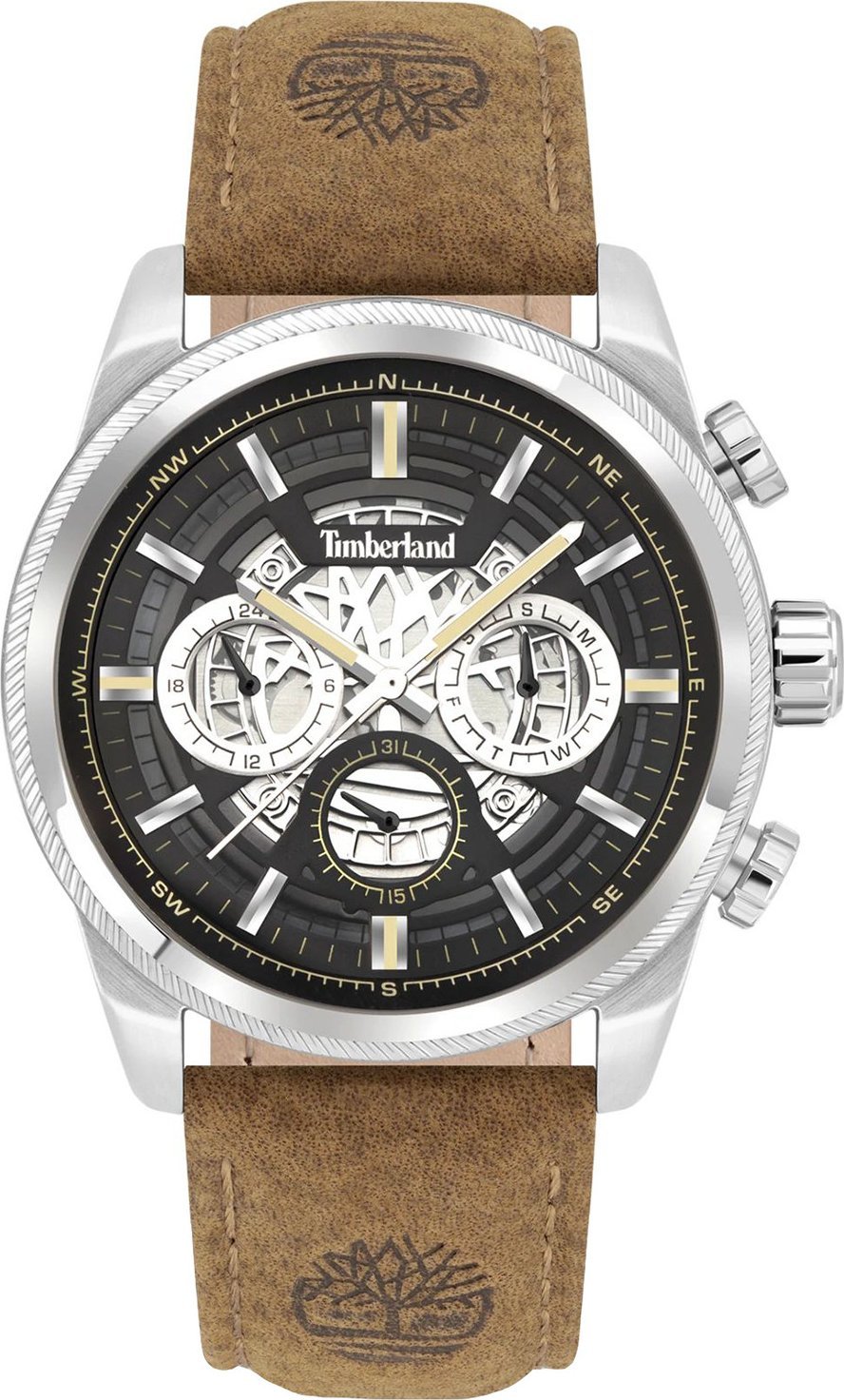 Zegarek Timberland Zegarek męski Timberland TBL.TDWGF2200704 brązowy