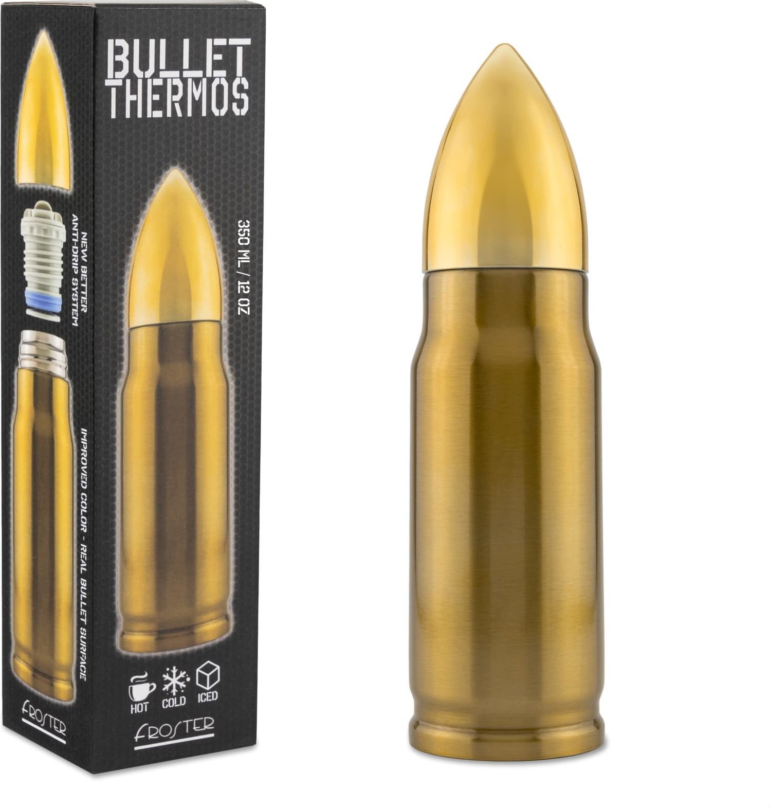 Froster Kubek Termiczny Pocisk 350 ml - prezent dla mężczyzny - dla taty