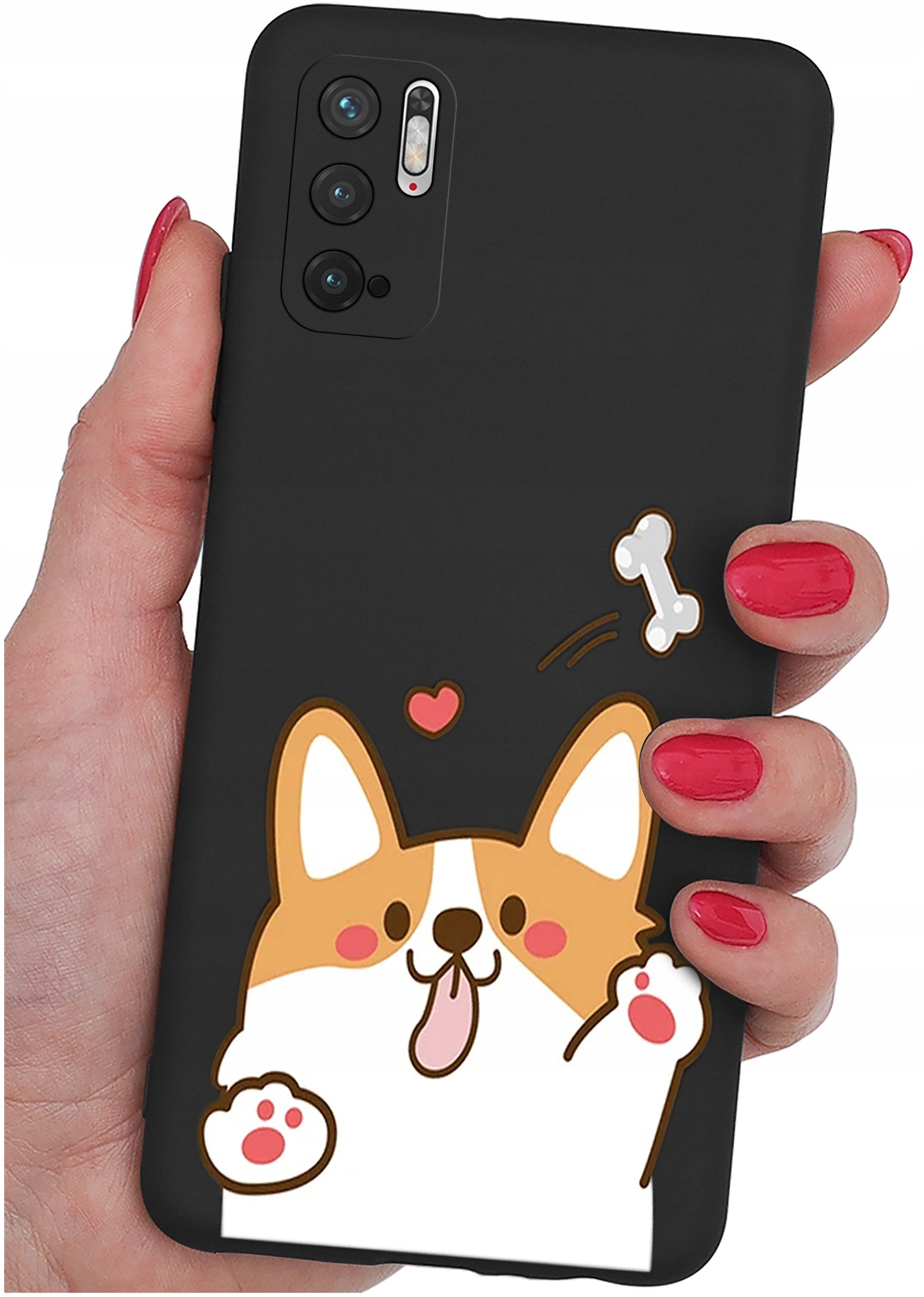 ETUI do Xiaomi Redmi Note 10 5G | WZORY | SILIKONOWE MATT CASE + SZKŁO 9H