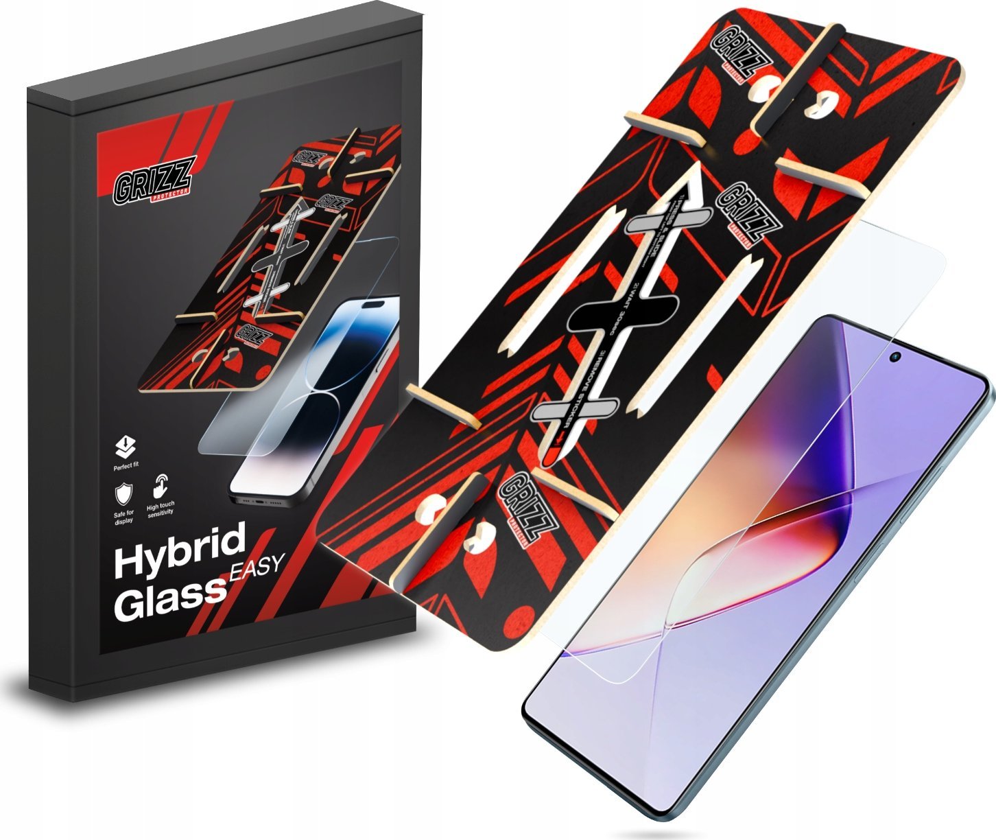 GrizzGlass Szkło hybrydowe HybridGlass Easy do Infinix Note 40