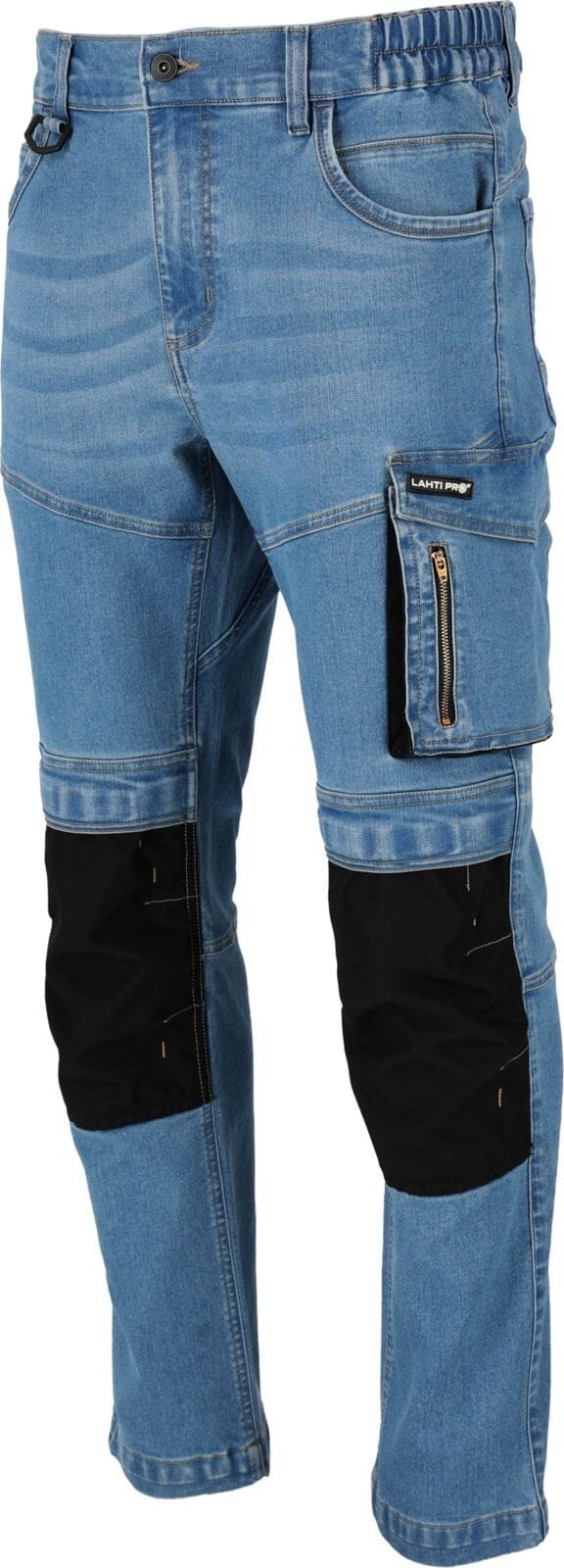 Lahti Pro Spodnie jeansowe jasnonieb.stretch ze wzmoc.,"3xl",ce, lahti