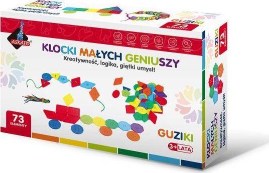 Askato Klocki Małych Geniuszy -guziki 73el 116679