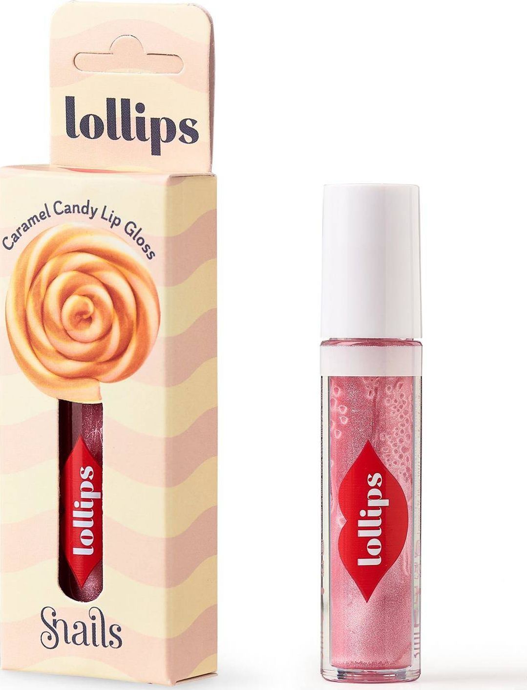 Snails Błyszczyk Lollips – Caramel Candy dla dzieci, 3ml