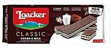 Loacker Wafelki czekoladowe Waffer Cacao Milk 175g -