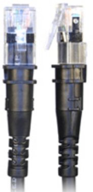 Patchsee kabel sieciowy czarny 2,4 m Cat6a U/UTP (UTP)