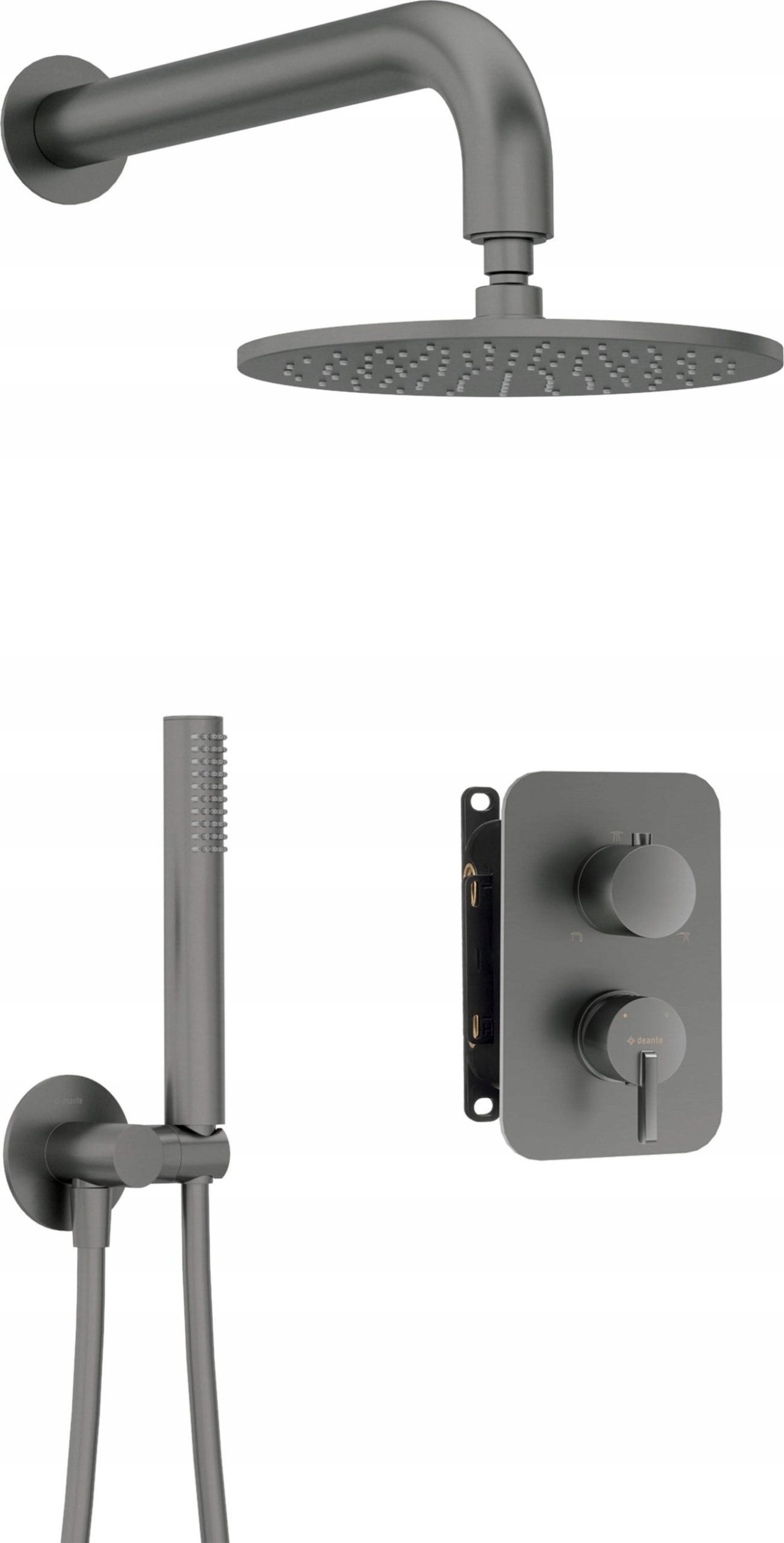 Zestaw prysznicowy Deante Zestaw prysznicowy podtynkowy z BOXem mieszaczowym - z głowicą prysznicową