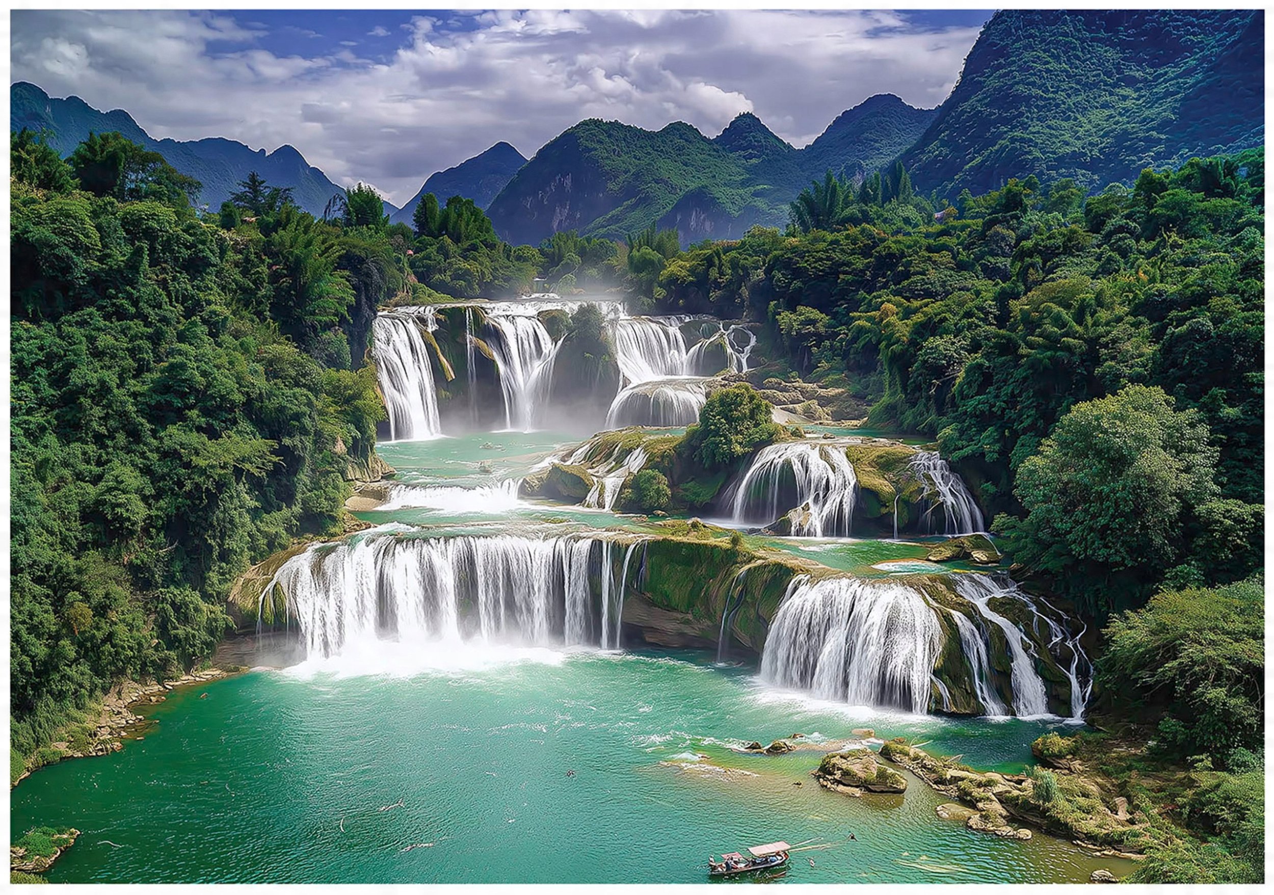 Fototapeta Wodospad 3D Las Krajobraz Na Ścianę Sypialnia Salon 150X105