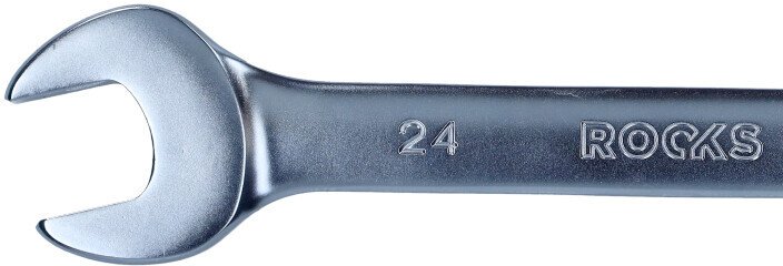 ROOKS KLUCZ PŁASKO-OCZKOWY 24 MM Z GRZECHOTKĄ