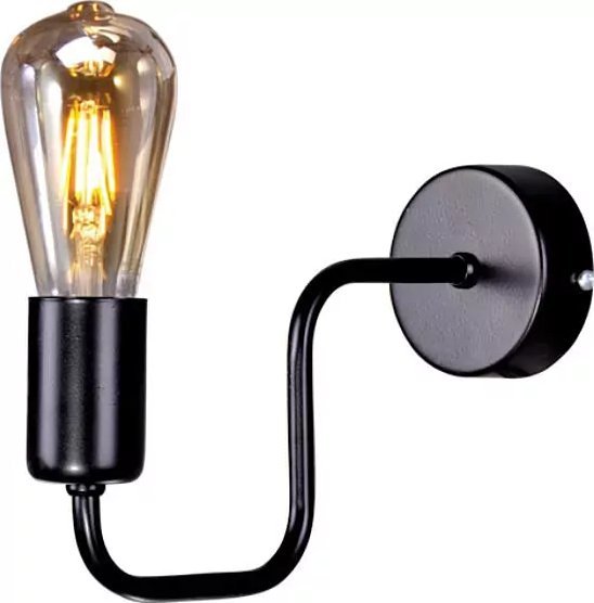 Kinkiet Lumes Czarny loftowy kinkiet ścienny - S575-Binta