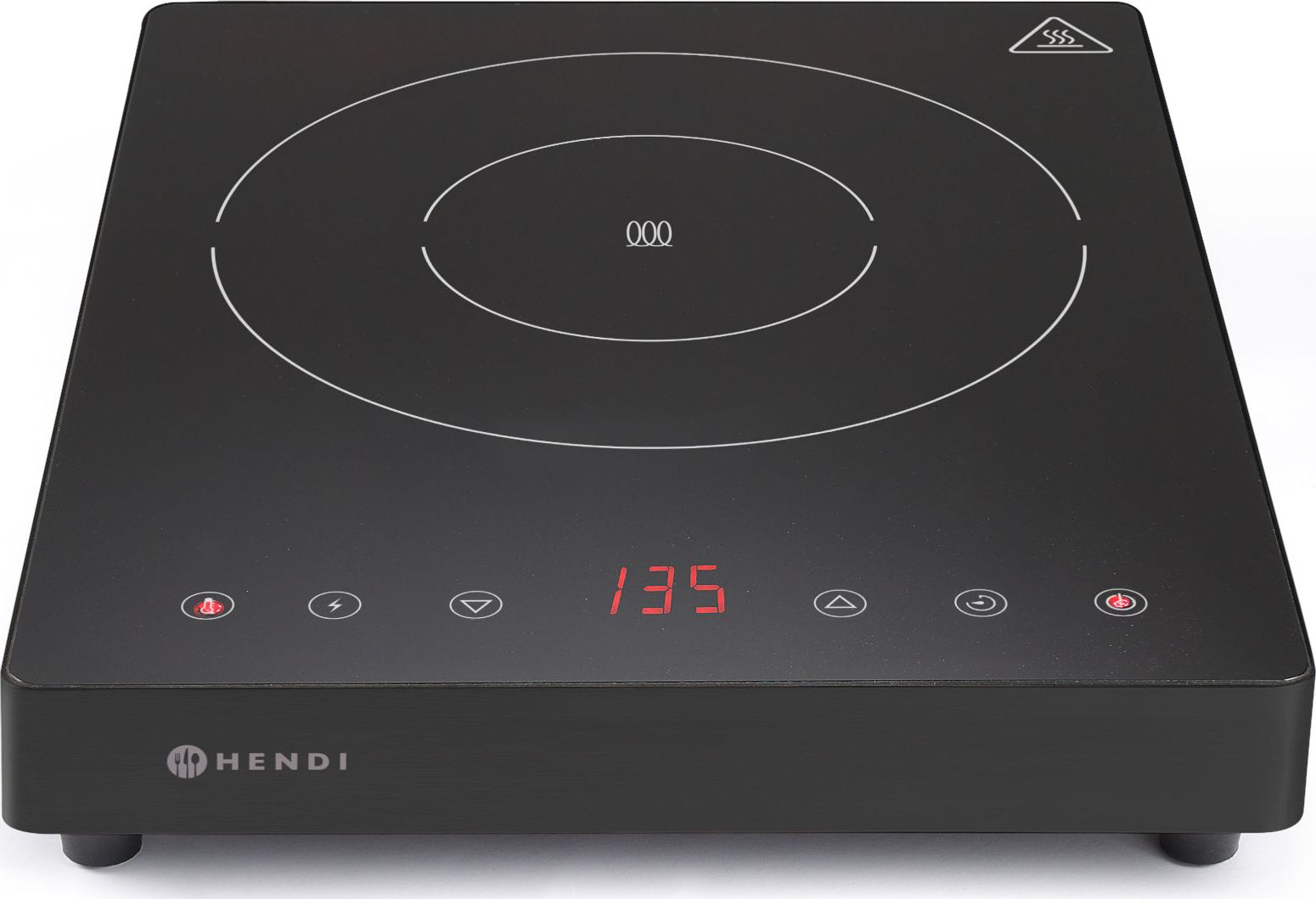 Płyta wolnostojąca Hendi Kuchenka indukcyjna przenośna z panelem dotykowym 1 pole grzewcze Black Line śr. 23 cm 2000 W - Hendi 239391 Kuchenka indukcy