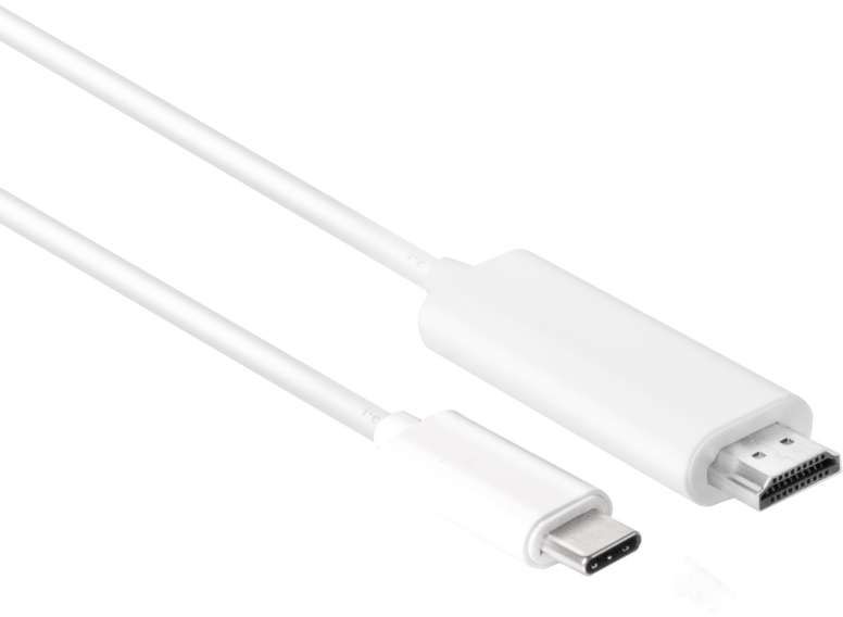 Kabel USB Club 3D USB-C - HDMI 1.8 m Biały (CAC-1514)