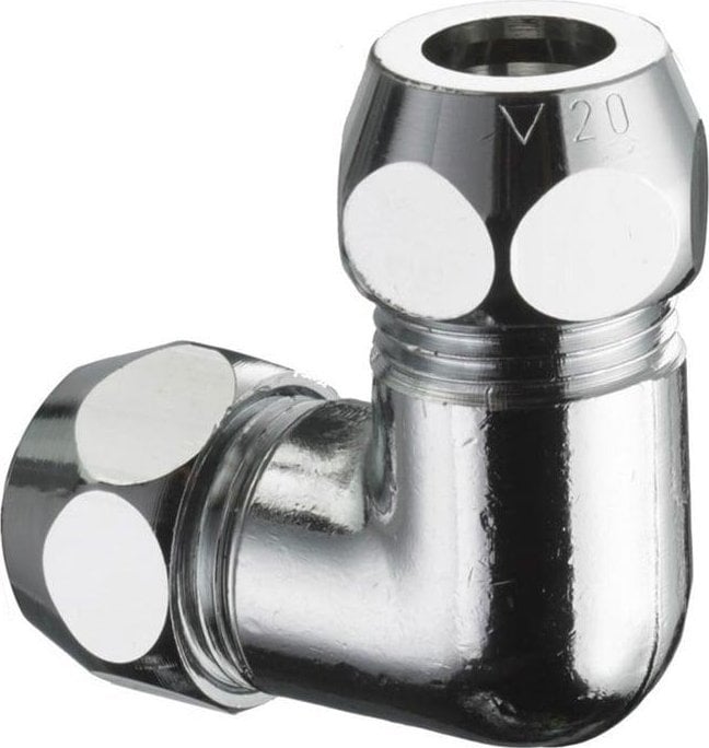 Schell CHROME PLATED ELBOW 3/8X3/8