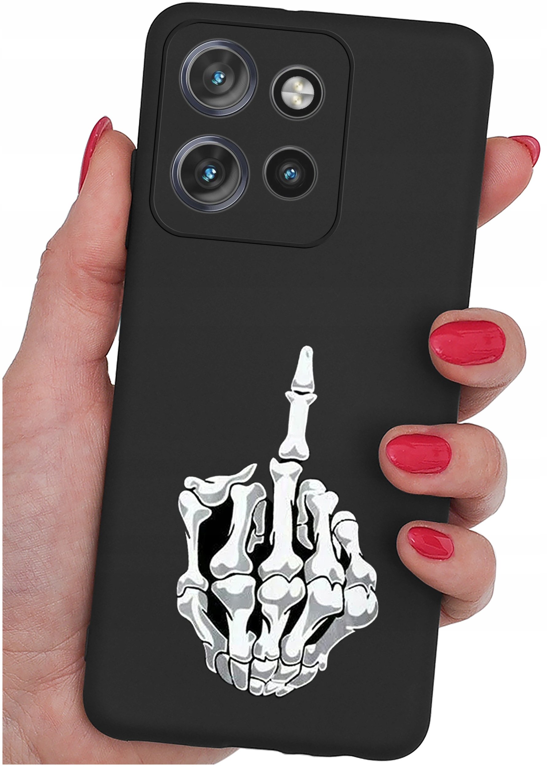 Etui do Motorola Moto EDGE 50 Neo WZORY |SILIKONOWE MATT CASE + SZKŁO 9H