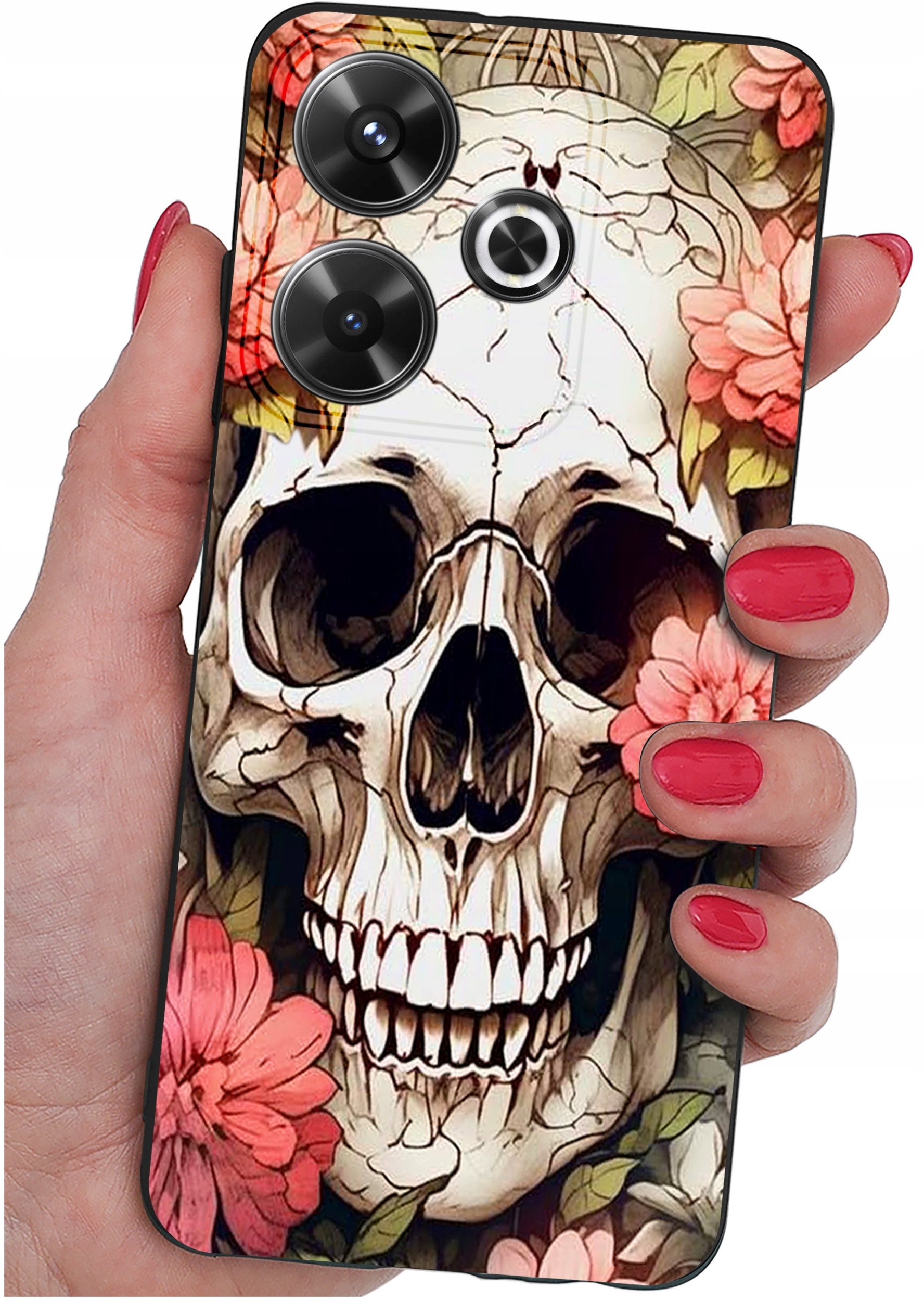 Etui do Xiaomi Redmi 13 4G WZORY |SILIKONOWE MATT CASE + SZKŁO 9H