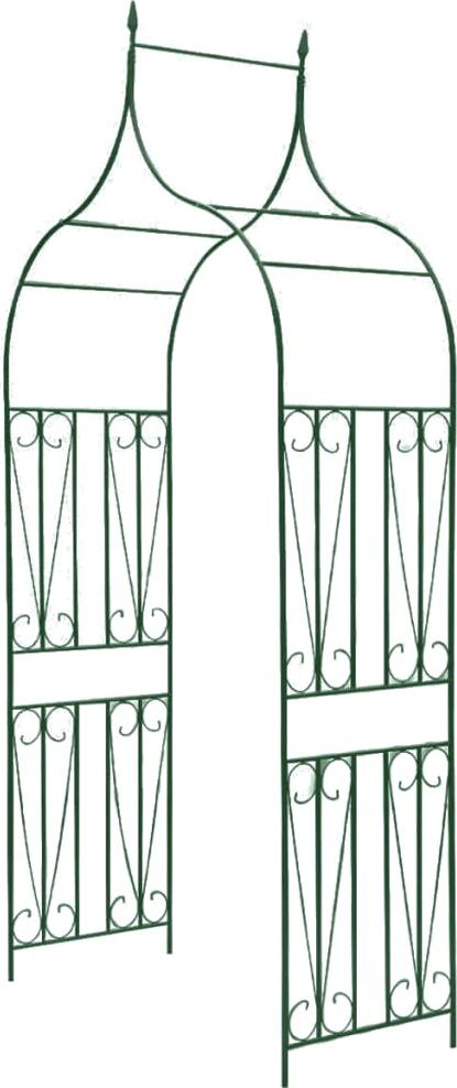 vidaXL Pergola ogrodowa do roślin pnących, ciemnozielona