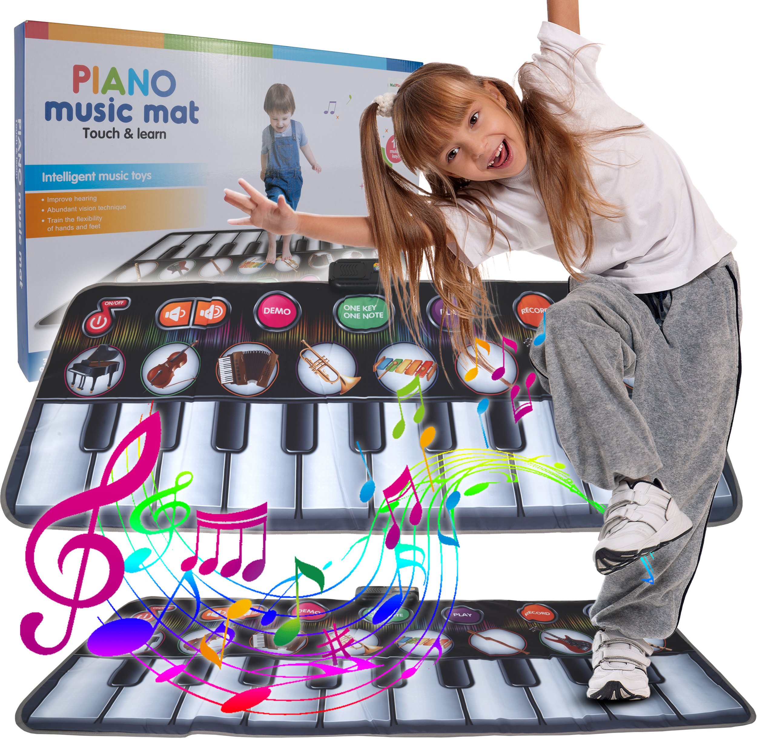 Duża Mata Muzyczna do Tańczenia Gra Taneczna