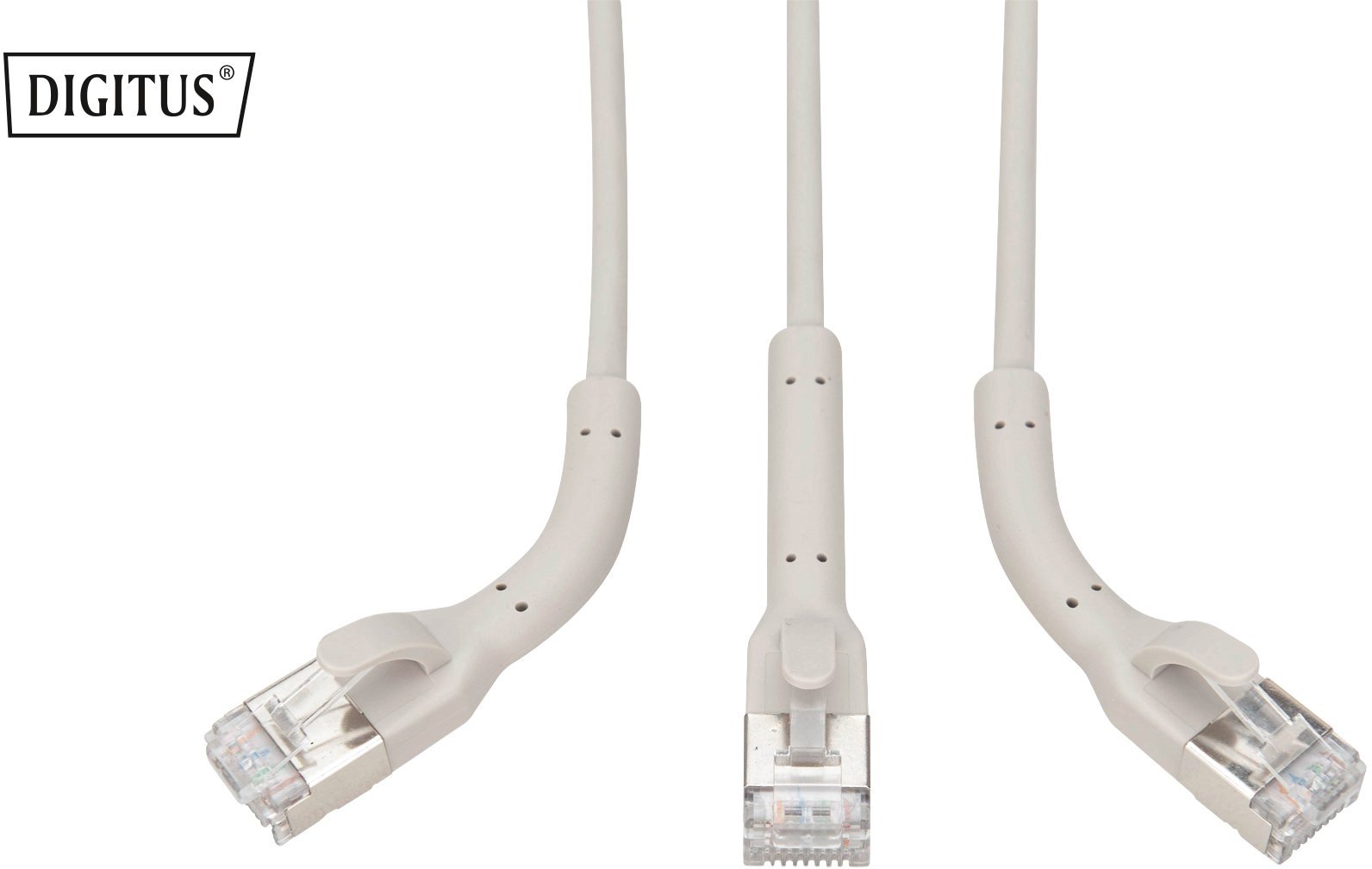 Digitus Kabel CAT 6A F/FTP miedziany szary, 0,5m