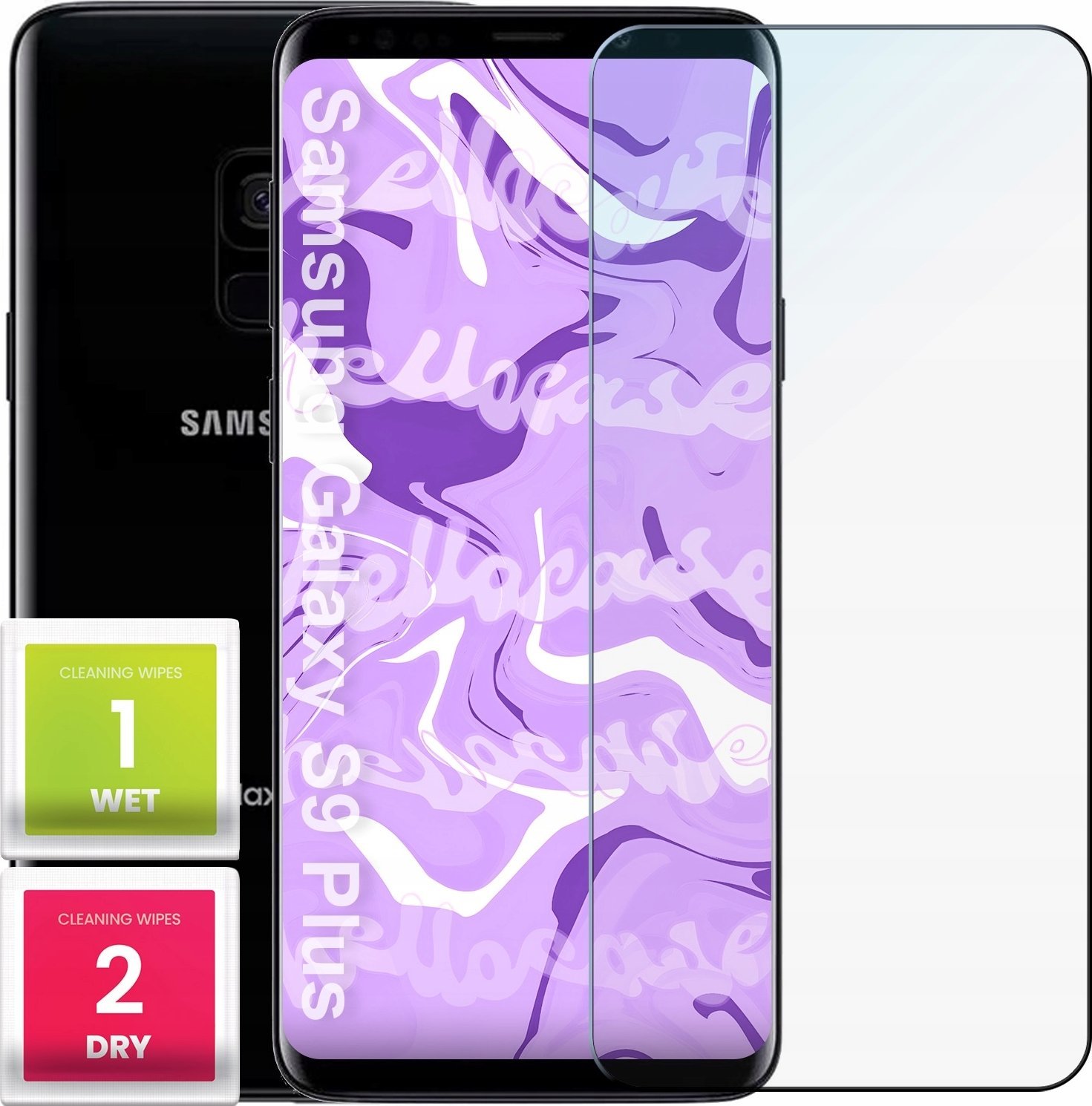 Hello Case Szkło Hartowane do Samsung Galaxy S9 Plus (szybka 9H, płaskie 2.5D, szybka)