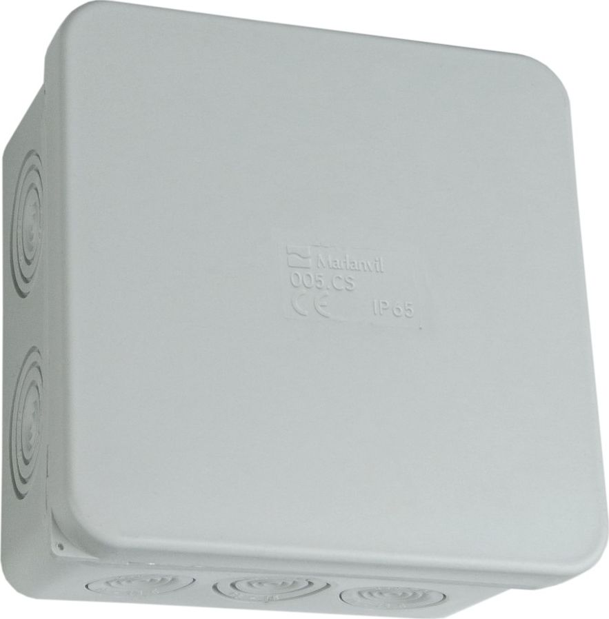 Marlanvil Puszka natynkowa wym/wew 94x94x50 mm 10+2 membrany IP65 005.CS M-L 0967