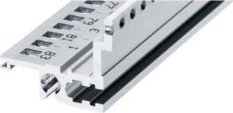 SCHROFF Tylna szyna pozioma SCHROFF, typ L-MZ, lekka, z szyną Z, 63 KM