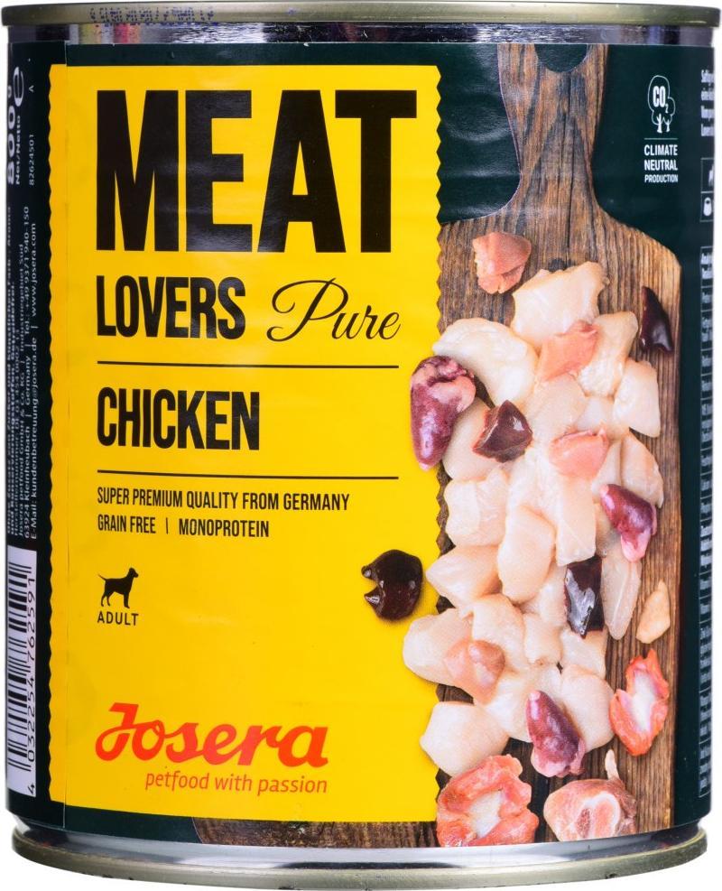 Josera Meatlovers Pure Kurczak karma mokra dla psów 800g