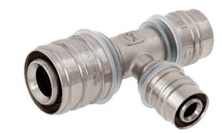 Kisan Trójnik zaprasowywany redukcyjny 25x20x25mm - WL32.04.52.43