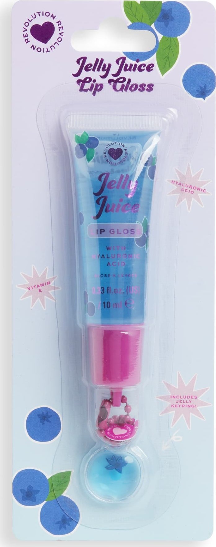 MAKE UP REVOLUTION I HEART REVOLUTION Jelly Juice Błyszczyk do ust - Blueberry 10 ml
