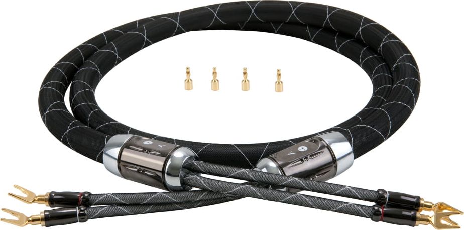 Kabel Quistcable Banan x2 - Banan x2 2.5m czarny (HIGH END LSC 2,5/25 2,5M)